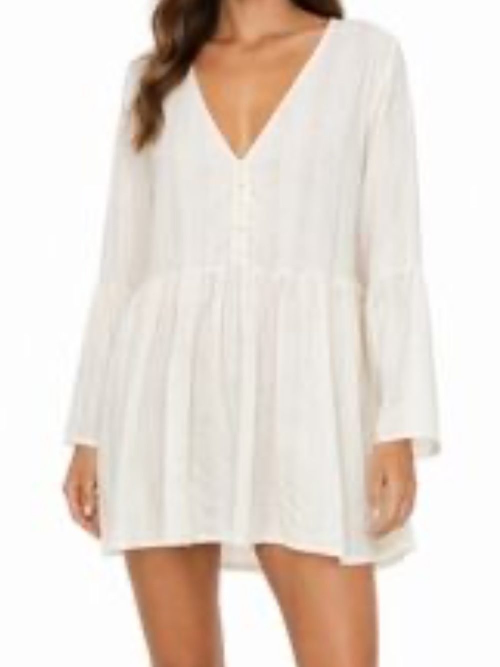 Summersalt Viscose Bell Sleeve Ivory Cover-up Size Small